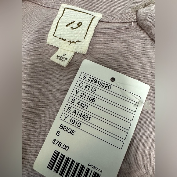 NWT Anthropologie 1.9 One September Ruffle Trim Top Sz S - Picture 7 of 8